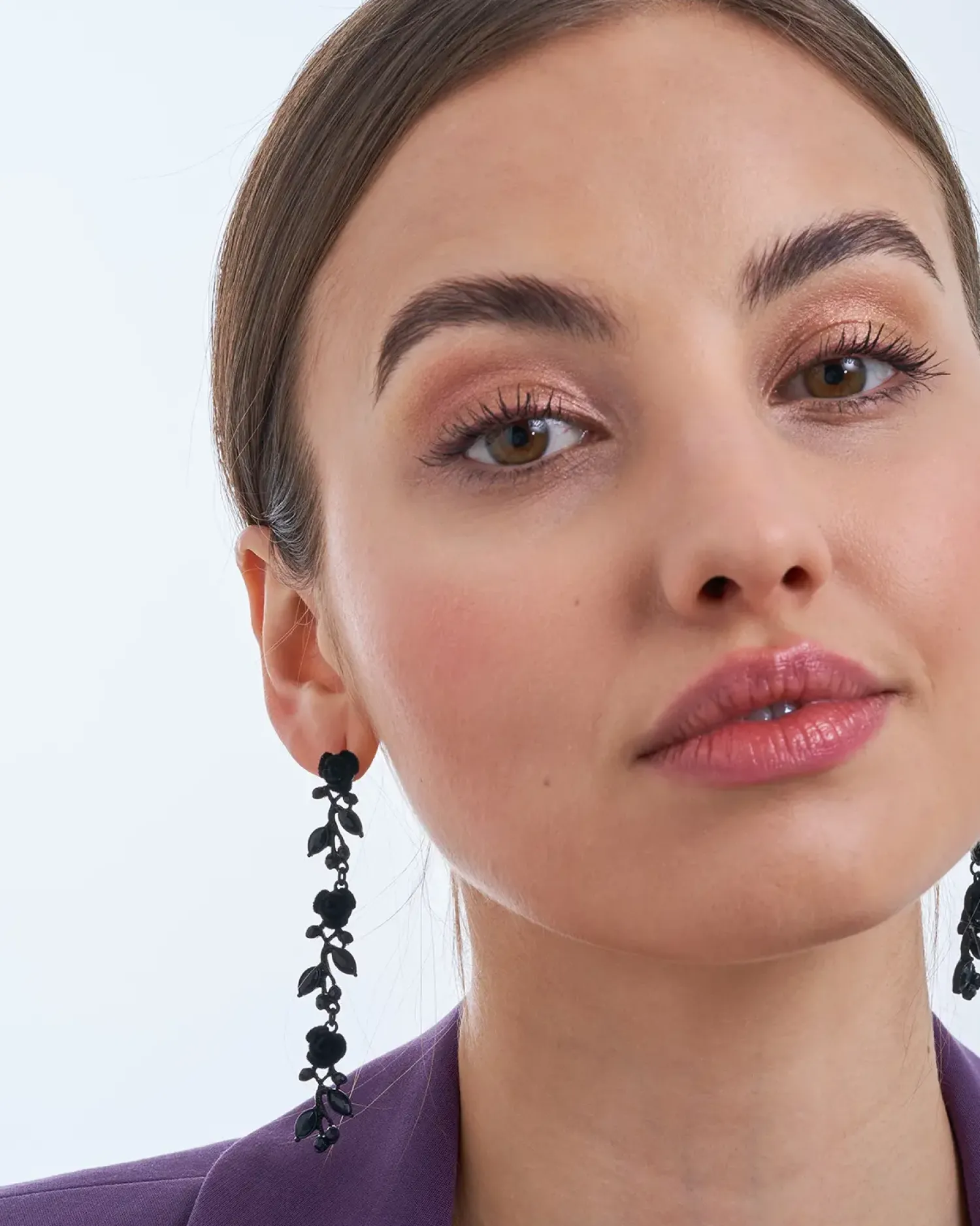 Bijou Brigitte Boucles d’oreilles - Black Rose