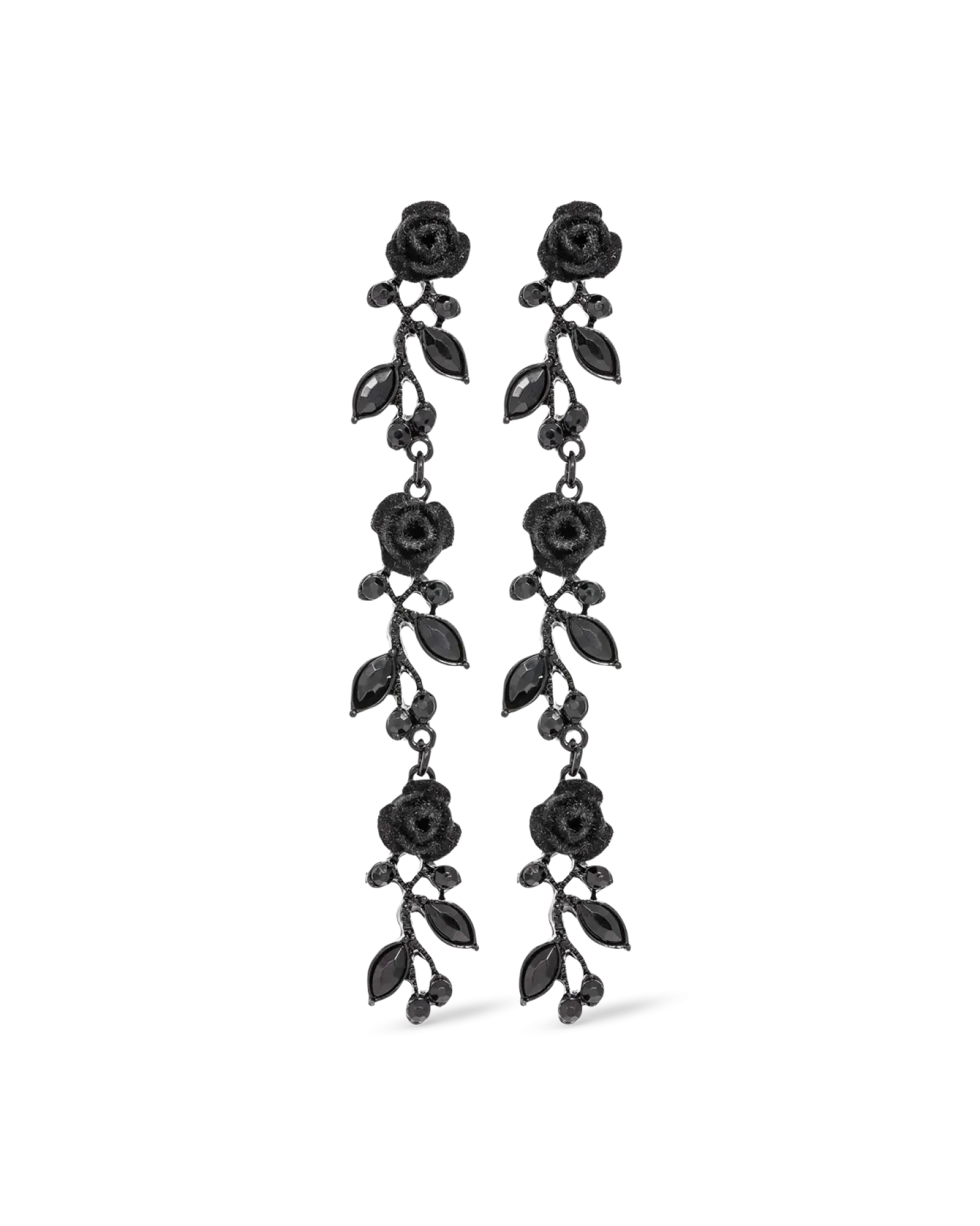 Bijou Brigitte Boucles d’oreilles - Black Rose