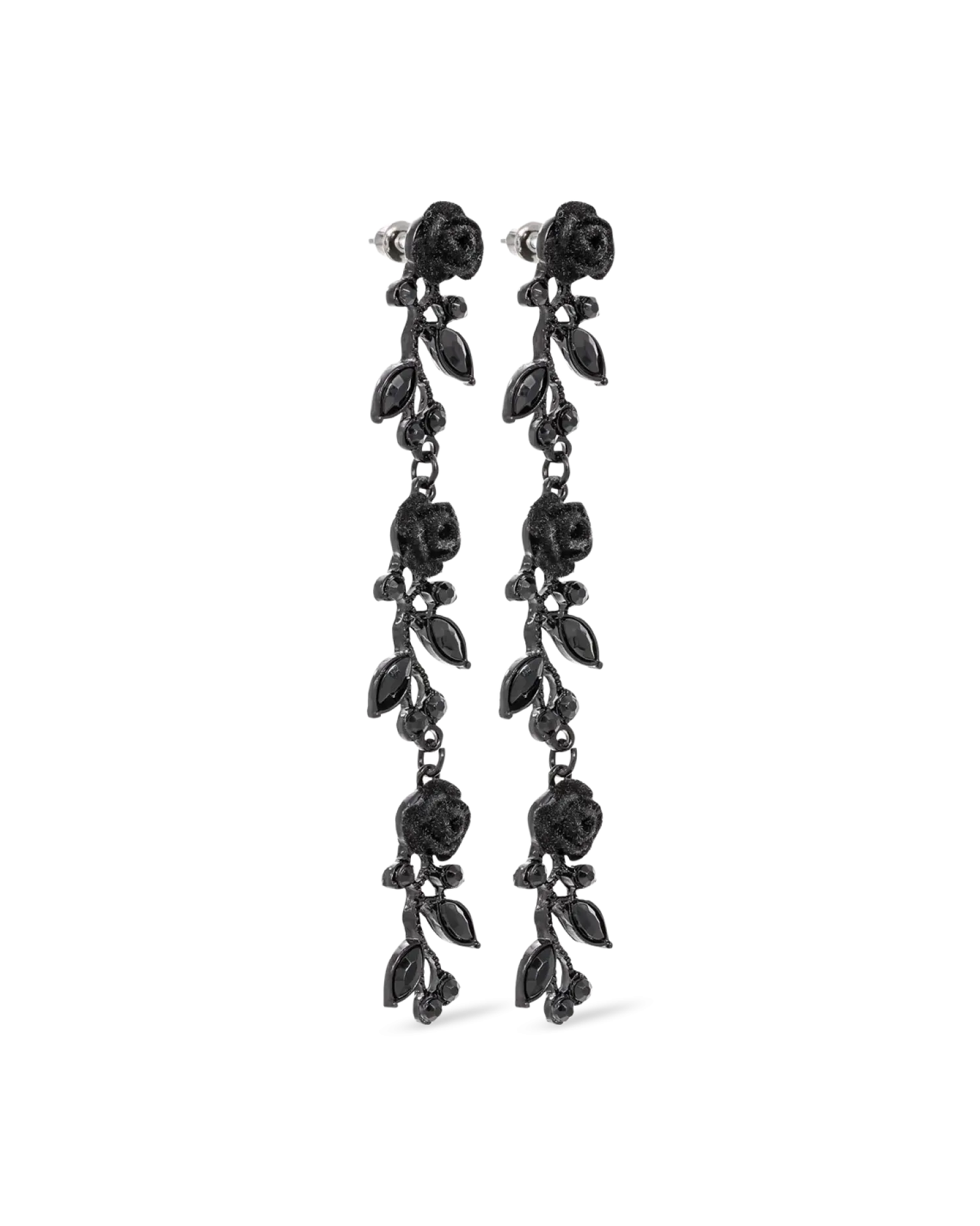 Bijou Brigitte Boucles d’oreilles - Black Rose