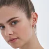 Bijou Brigitte Boucles d'oreilles - Black Silver Sale