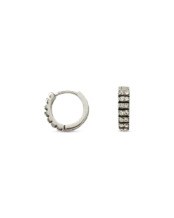 Bijou Brigitte Boucles d'oreilles - Black Silver Sale