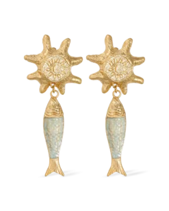 Bijou Brigitte Boucles d'oreilles clips - Big Sun New