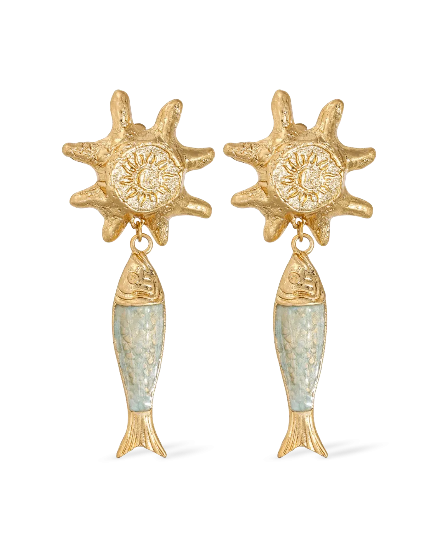 Bijou Brigitte Boucles d'oreilles clips - Big Sun New