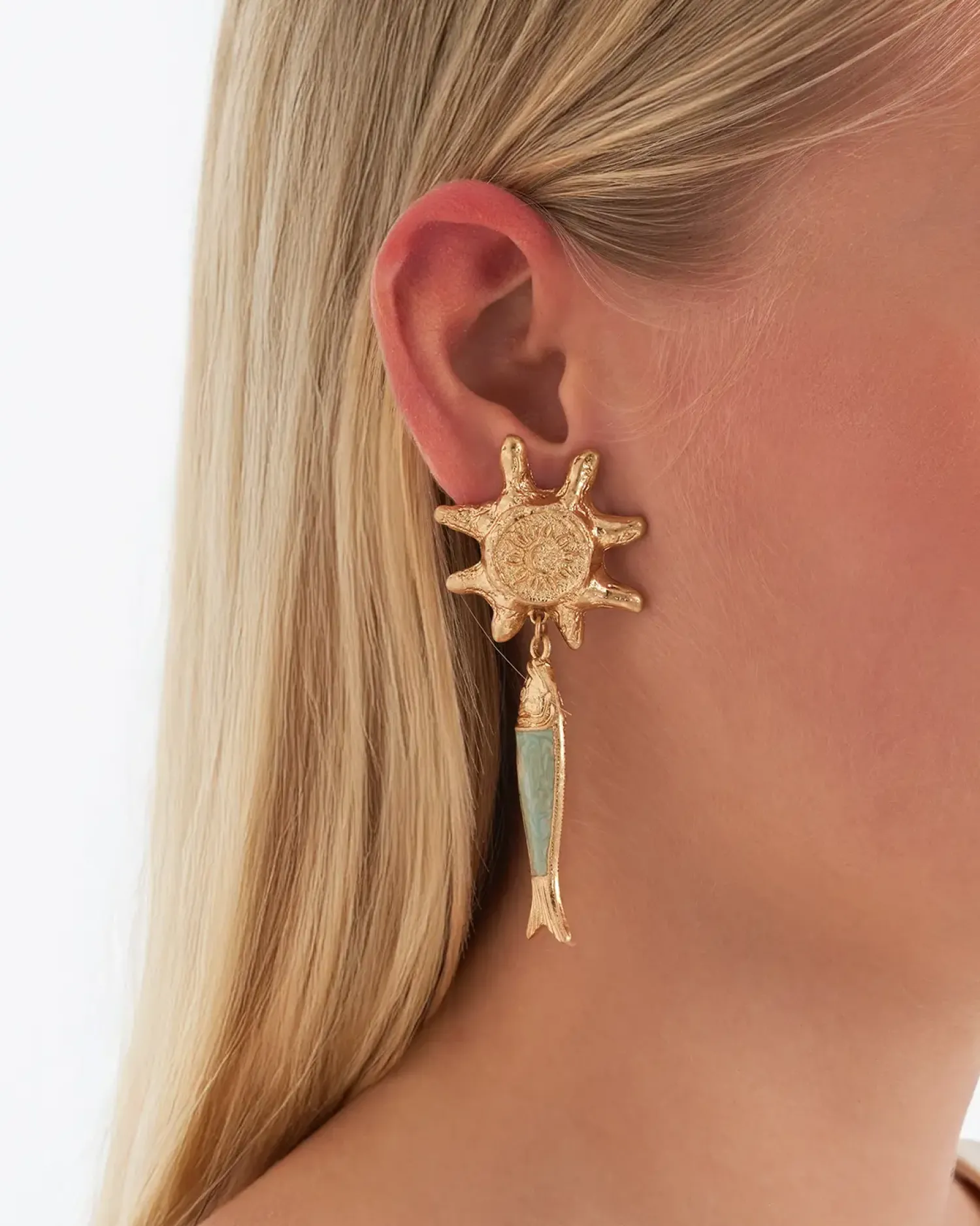 Bijou Brigitte Boucles d'oreilles clips - Big Sun New