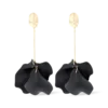 Bijou Brigitte Boucles d'oreilles clips - Black Leaves Hot