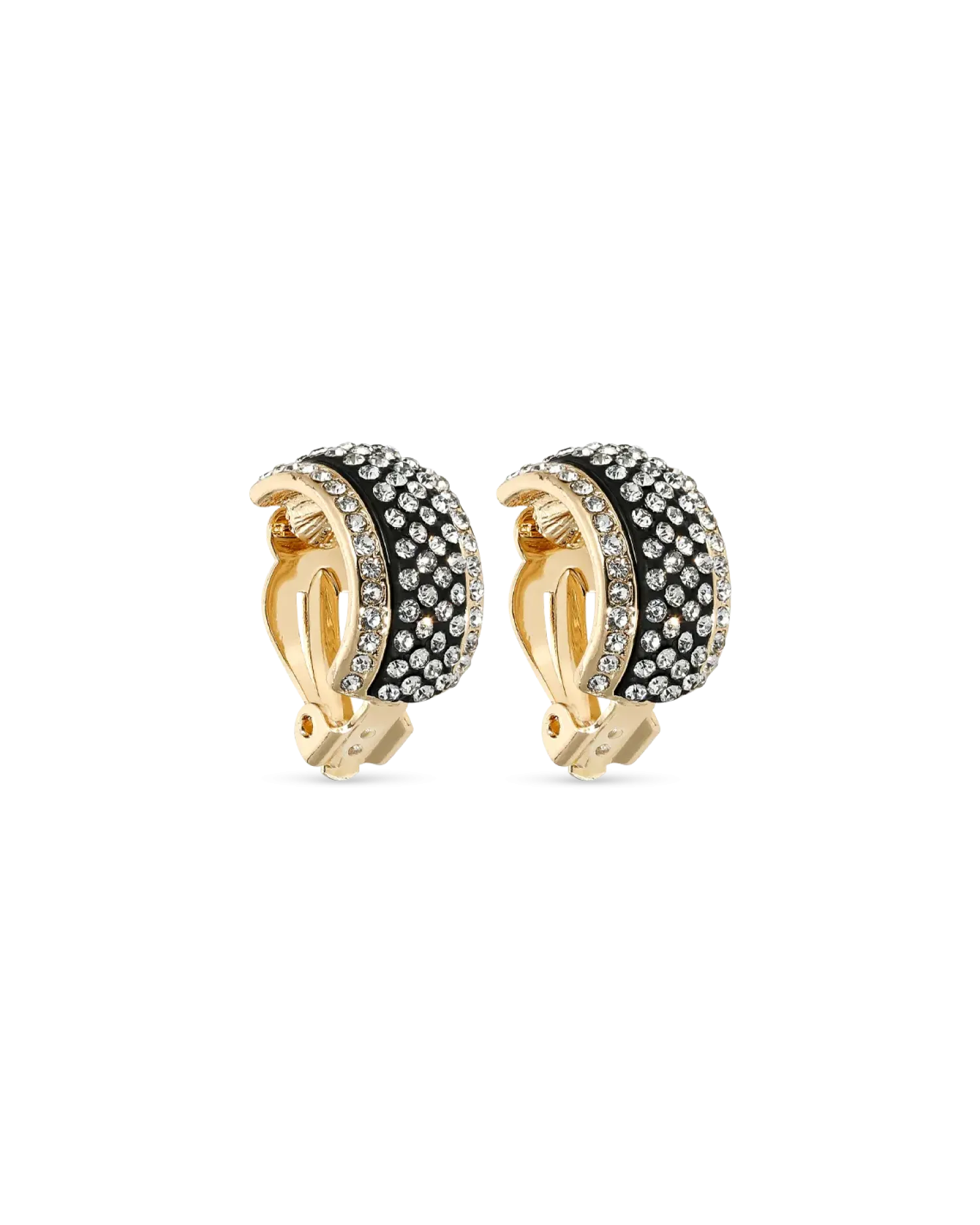 Bijou Brigitte Boucles d'oreilles clips - Black Gleam Best