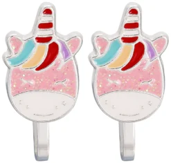 Bijou Brigitte Boucles d'oreilles clips fille - Sleeping Unicorn New