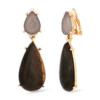 Bijou Brigitte Boucles d'oreilles clips - Gem Teardrops Hot