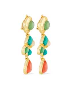 Bijou Brigitte Boucles d'oreilles clips - Geometric Vintage Online