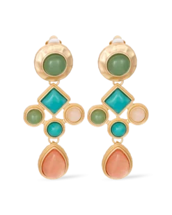 Bijou Brigitte Boucles d'oreilles clips - Geometric Vintage Online