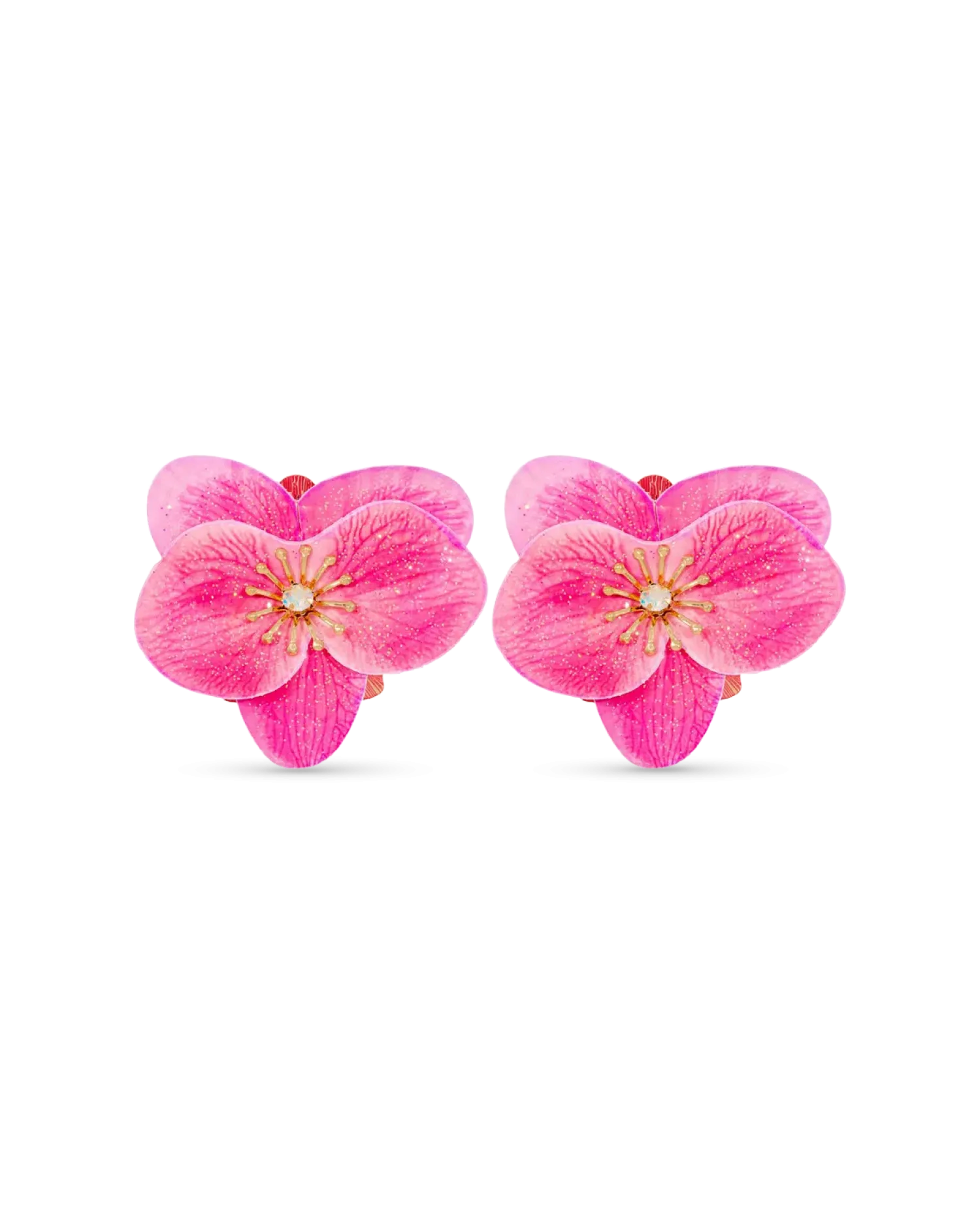 Bijou Brigitte Boucles d'oreilles clips - Glitter Bloom Discount