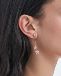 Bijou Brigitte Boucles d'oreilles clips - Golden Blossom Outlet