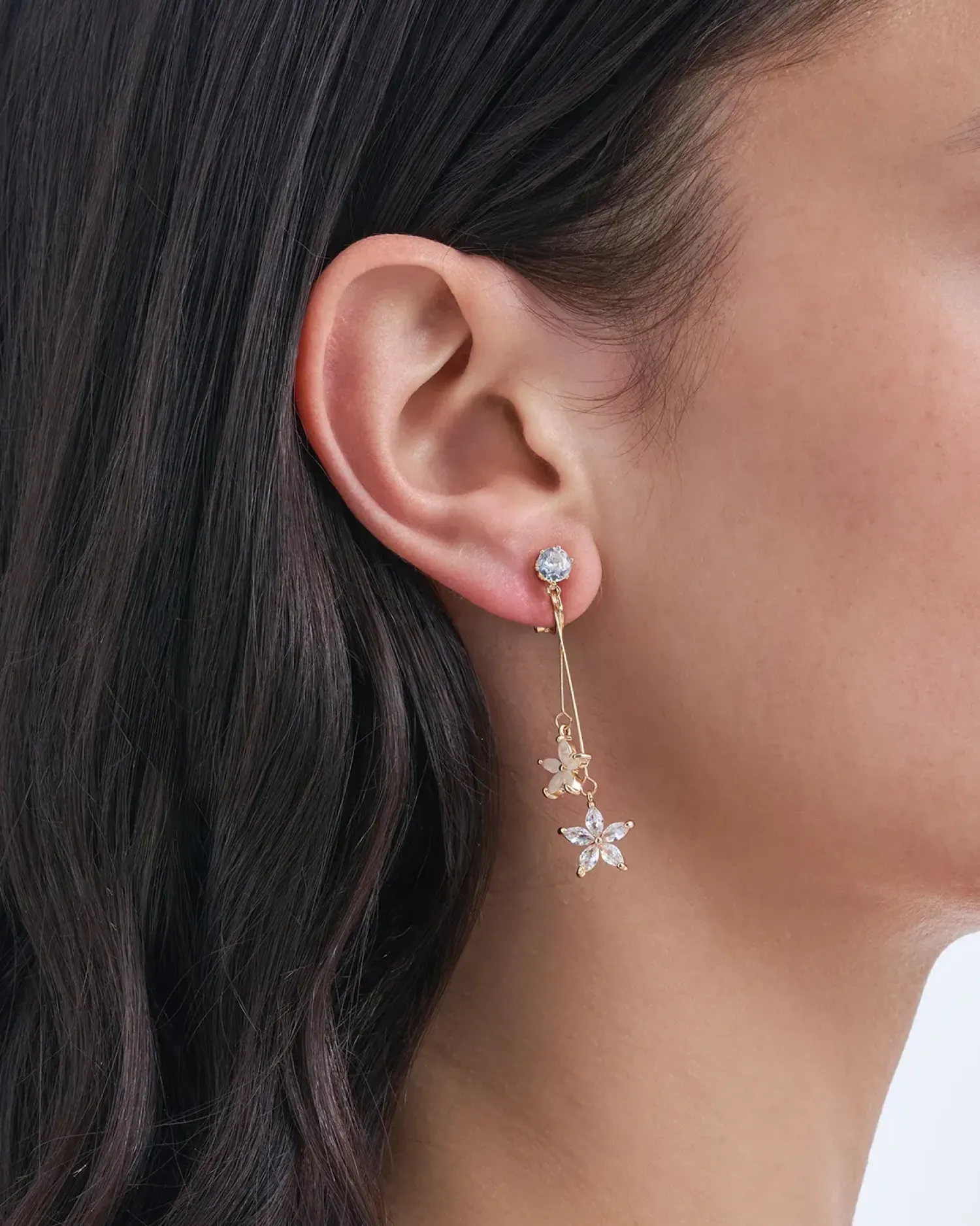 Bijou Brigitte Boucles d'oreilles clips - Golden Blossom Outlet