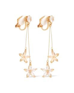 Bijou Brigitte Boucles d'oreilles clips - Golden Blossom Outlet