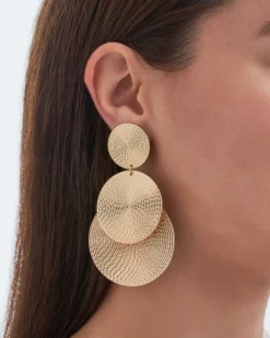 Bijou Brigitte Boucles d'oreilles clips - Golden Circle Clearance