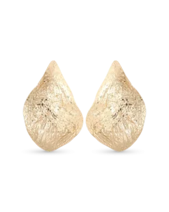 Bijou Brigitte Boucles d'oreilles clips - Golden Leaf