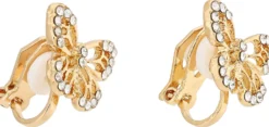 Bijou Brigitte Boucles d'oreilles clips - Golden Butterfly Outlet