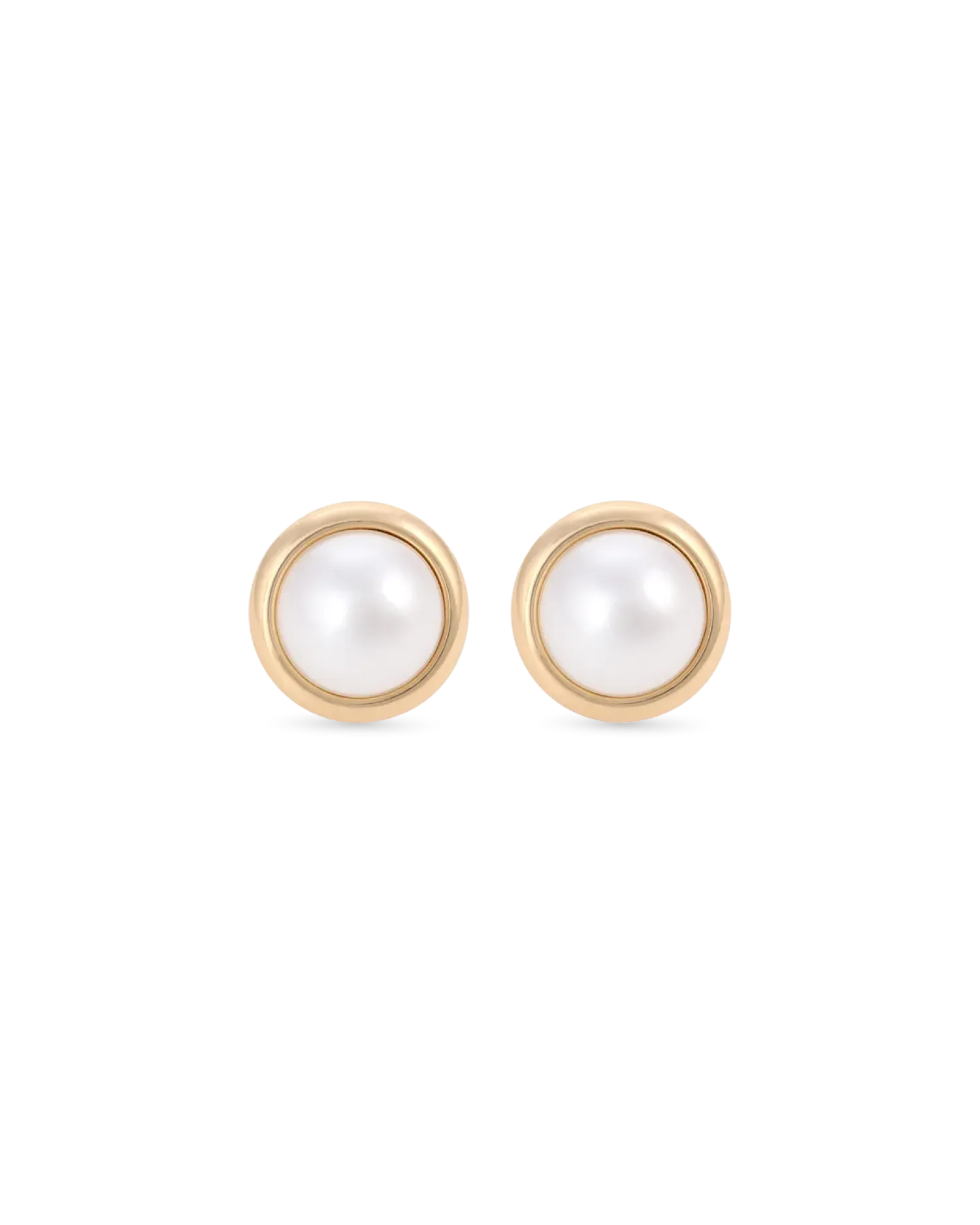 Bijou Brigitte Boucles d'oreilles clips - Golden Pearl Duo Clearance