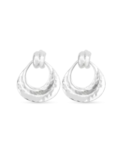 Bijou Brigitte Boucles d'oreilles clips - Hammered Wonder Discount