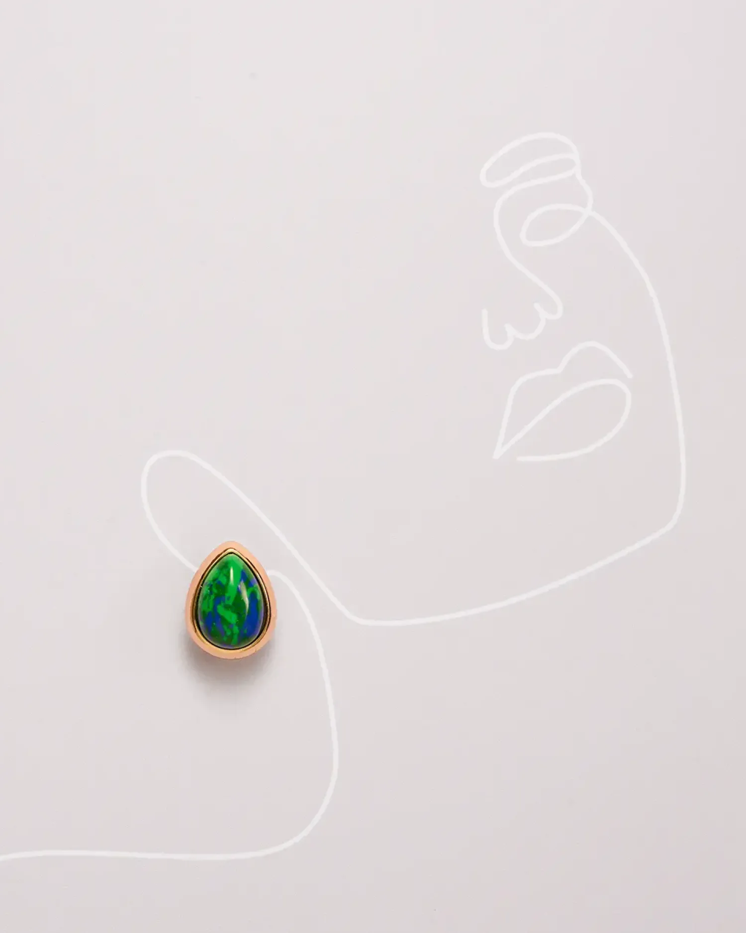 Bijou Brigitte Boucles d'oreilles clips - Lapislazuli Dream Sale