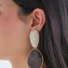 Bijou Brigitte Boucles d'oreilles clips - Marble Beauty Hot