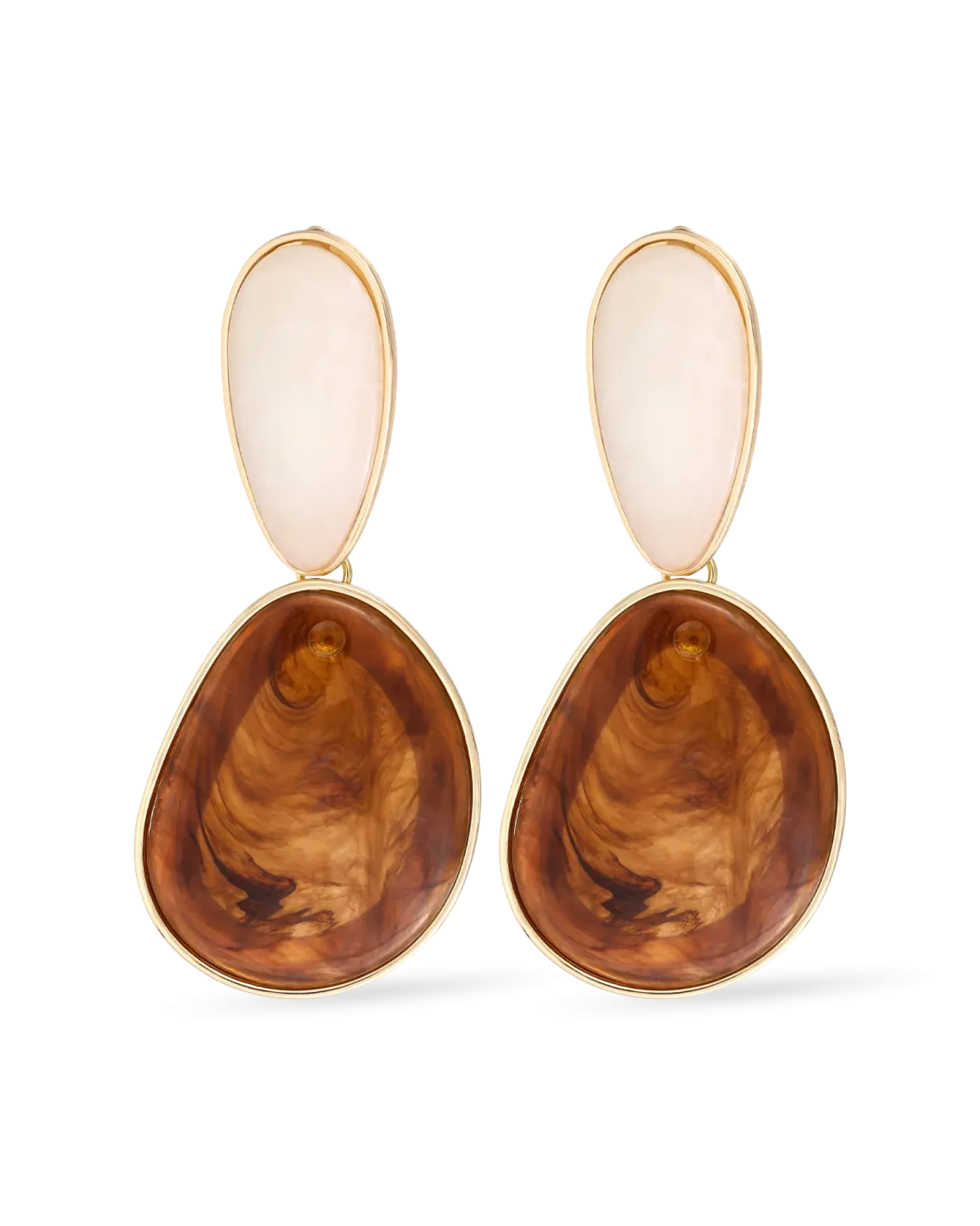 Bijou Brigitte Boucles d'oreilles clips - Marble Beauty Hot