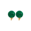Bijou Brigitte Boucles d'oreilles clips - Moss Agate