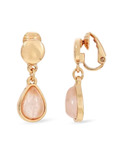 Bijou Brigitte Boucles d'oreilles clips - Perfect Quartz Sale