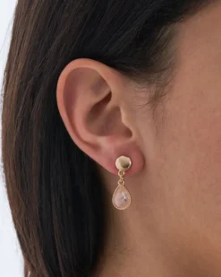 Bijou Brigitte Boucles d'oreilles clips - Perfect Quartz Sale