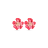 Bijou Brigitte Boucles d'oreilles clips - Pink Flower New
