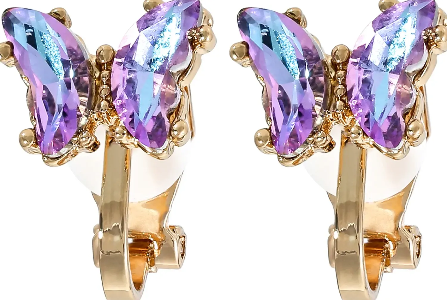 Bijou Brigitte Boucles d'oreilles clips pour enfant - Sparkling Spring Hot