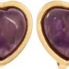 Bijou Brigitte Boucles d'oreilles clips - Purple Heart Discount