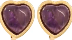 Bijou Brigitte Boucles d'oreilles clips - Purple Heart Discount
