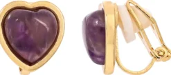 Bijou Brigitte Boucles d'oreilles clips - Purple Heart Discount