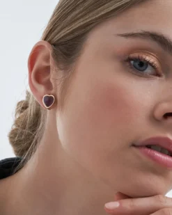 Bijou Brigitte Boucles d'oreilles clips - Purple Heart Discount
