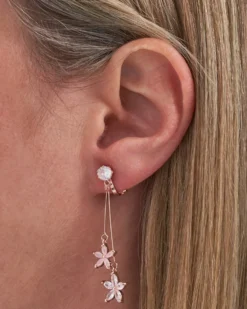 Bijou Brigitte Boucles d'oreilles clips - Rose Blossom Best