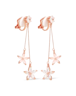 Bijou Brigitte Boucles d'oreilles clips - Rose Blossom Best