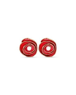Bijou Brigitte Boucles d'oreilles clips - Rose Spiral Best