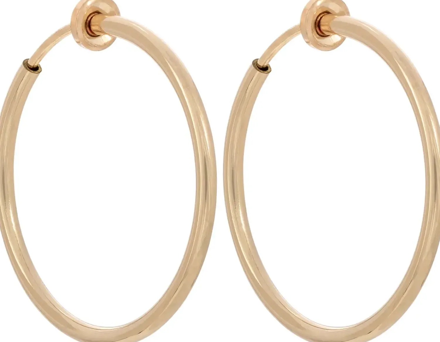 Bijou Brigitte Boucles d'oreilles clips - Shiny Hoops Hot