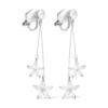 Bijou Brigitte Boucles d'oreilles clips - Silver Blossom Sale