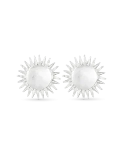 Bijou Brigitte Boucles d'oreilles clips - Silver Sun Best