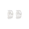 Bijou Brigitte Boucles d'oreilles clips - Silver Creole New