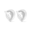Bijou Brigitte Boucles d'oreilles clips - Smooth Silver Clearance