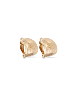 Bijou Brigitte Boucles d'oreilles clips - Smooth Gold Sale