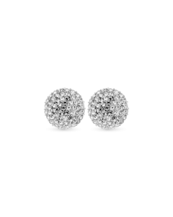 Bijou Brigitte Boucles d'oreilles clips - Sparkly Circle Hot