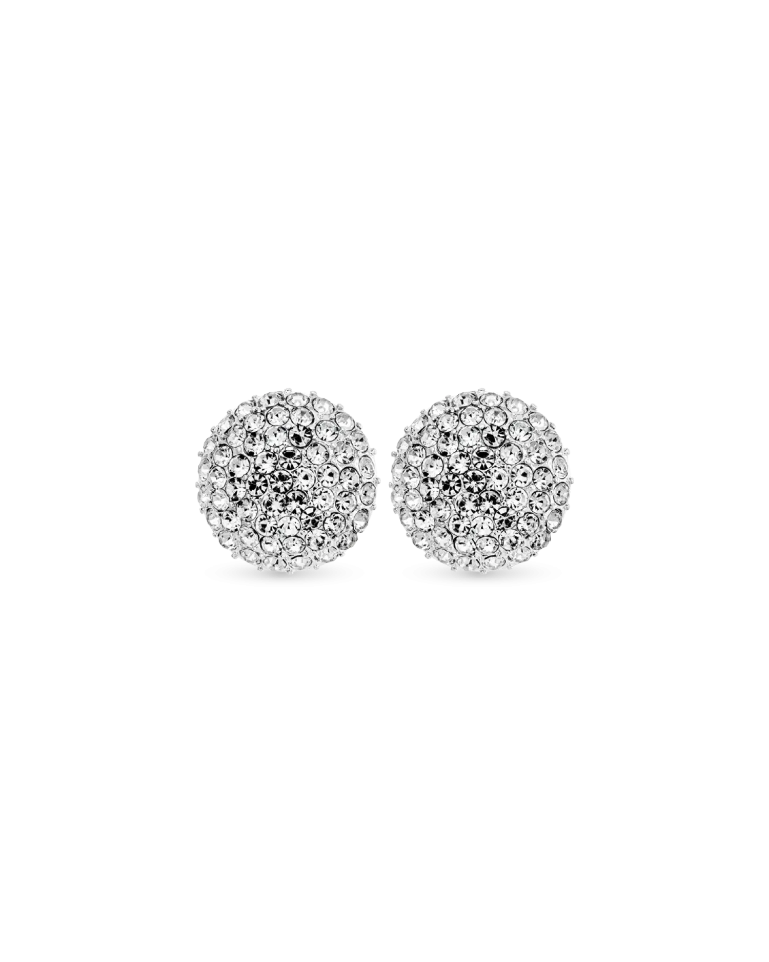 Bijou Brigitte Boucles d'oreilles clips - Sparkly Circle Hot