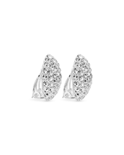 Bijou Brigitte Boucles d'oreilles clips - Sparkly Circle Hot