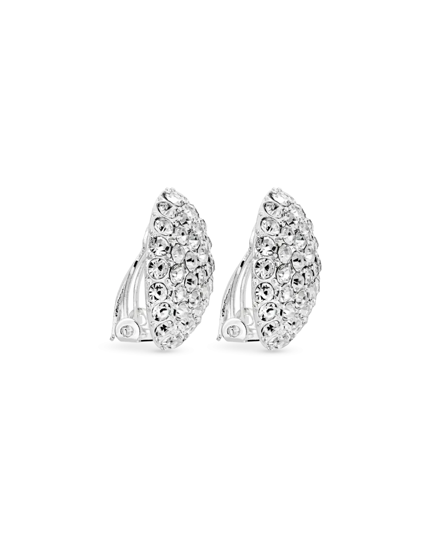 Bijou Brigitte Boucles d'oreilles clips - Sparkly Circle Hot