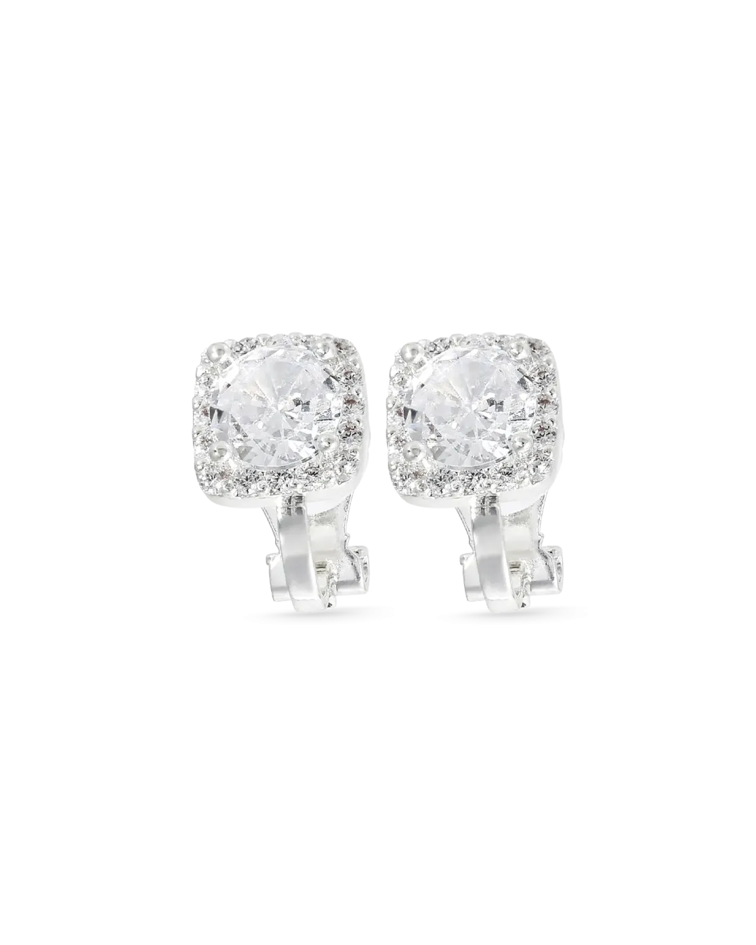 Bijou Brigitte Boucles d'oreilles clips - Sparkling Squares Outlet