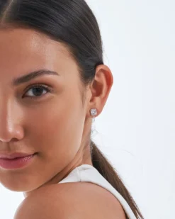 Bijou Brigitte Boucles d'oreilles clips - Sparkling Squares Outlet